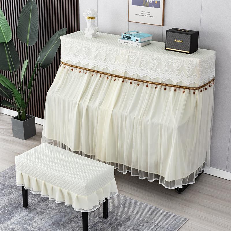 钢琴罩使用无需取下钢琴罩凳套全罩轻奢防尘现代简约美式钢琴罩