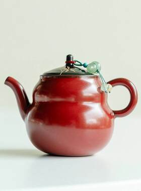 纯手绘描金茶艺迷你小茶壶一人用功夫茶壶泡茶壶茶杯人茶道