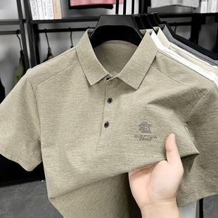 t恤男装 中年休闲POLO衫 中老年人短袖 夏新款 翻领上衣 时尚 半袖