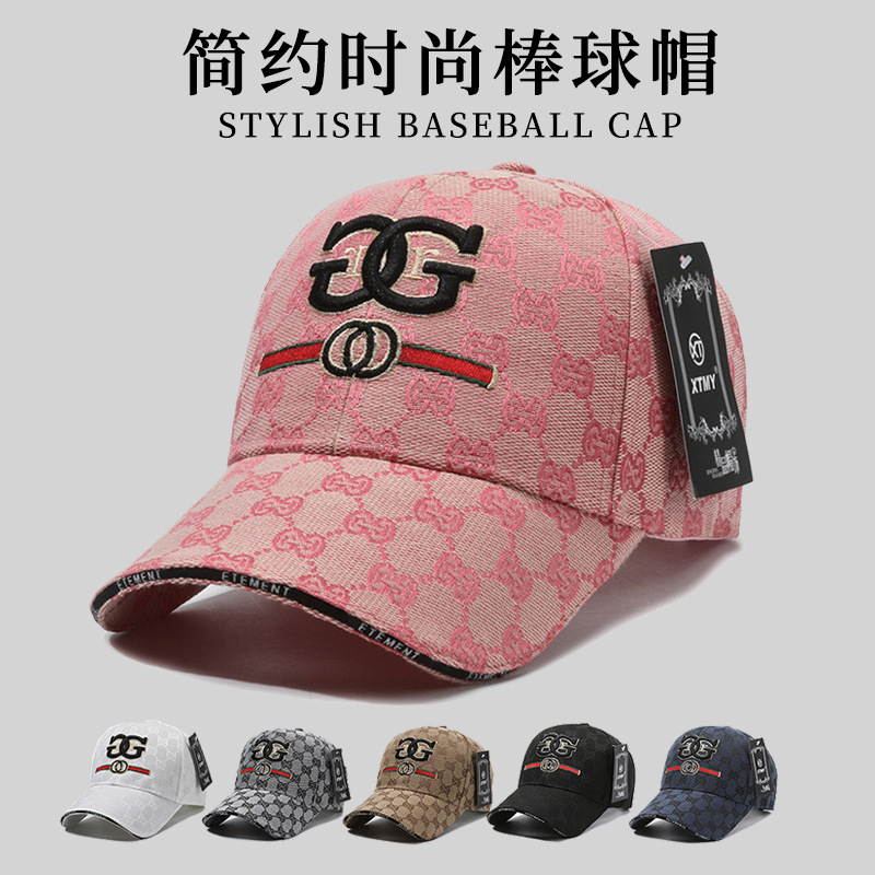 2024新款棒球帽帽子女男女同款春秋夏季刺绣鸭舌帽大帽檐网帽