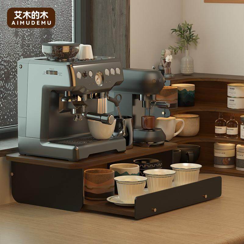 咖啡机台面置物架摆放台咖啡角吧台咖啡杯收纳层架胶囊咖啡机增高