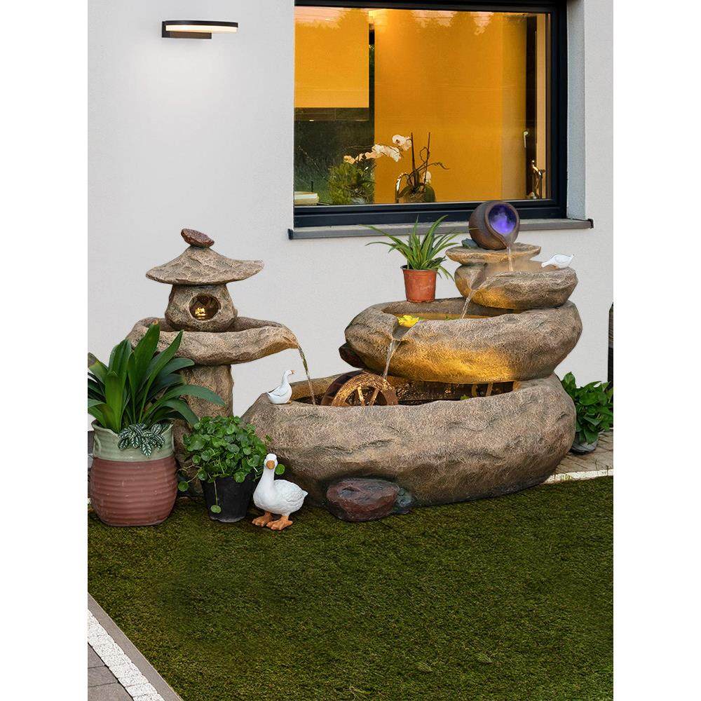 庭院装饰品假山流水摆件循环水玄关阳台会所客厅喷泉景观鱼池造景,家居饰品,户外/庭院摆件,淘宝优惠券,粉丝福利购,淘宝优惠卷