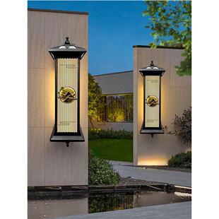 户外太阳能壁灯罗马柱灯室外防水柱头灯庭院灯中式壁灯柱子灯