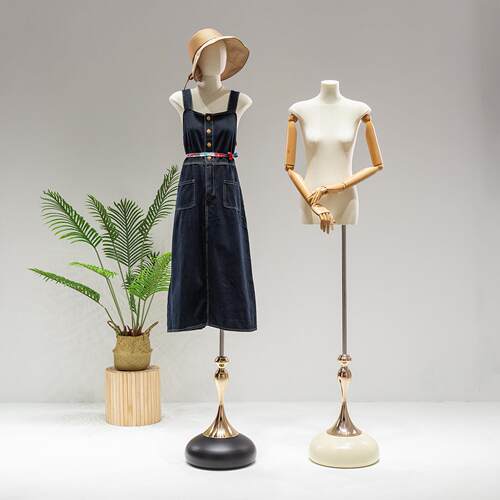 2024新款服装店扁身平胸半身模特道具女装橱窗全身人台模特展示架