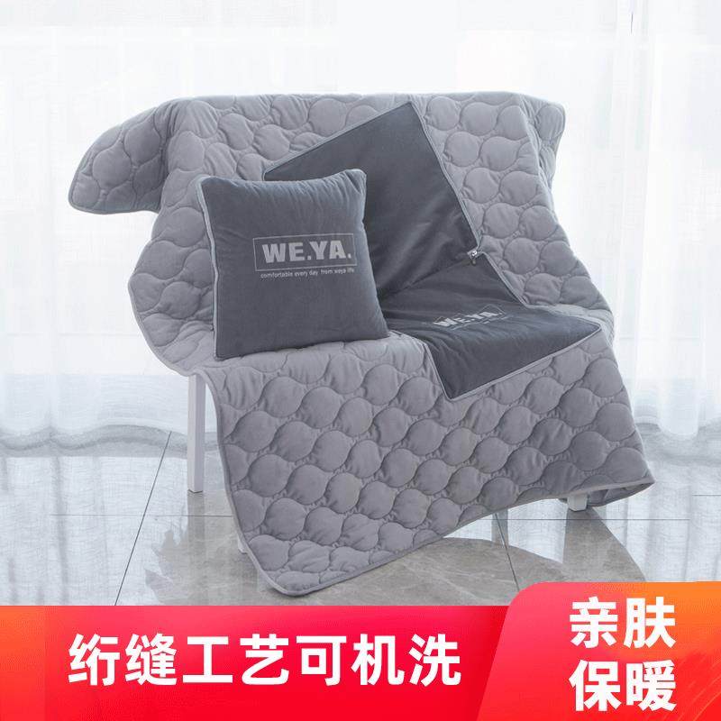 汽车抱枕被子两用车载办公室折叠毯子午睡车上车用靠垫靠枕空调被