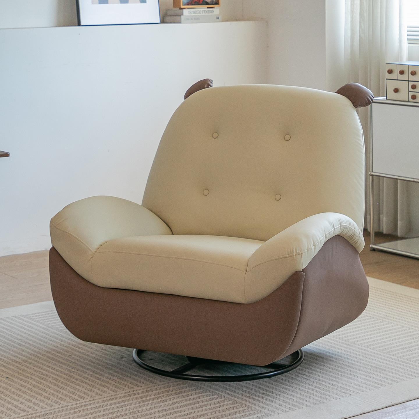 小熊电动单人沙发太空舱客厅轻奢懒人沙发摇摇椅智能按摩功能沙发