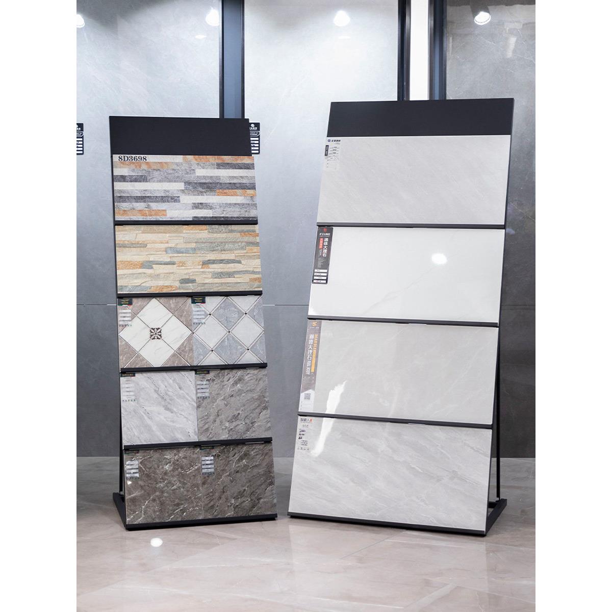 瓷砖展示架400800地砖墙砖样品展架石材大理石陶瓷架子落地式斜放
