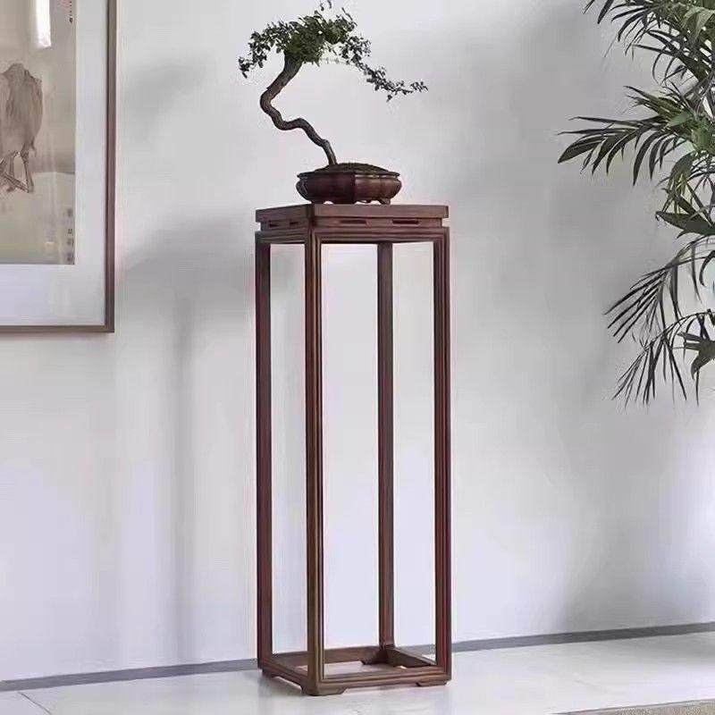 黑胡桃木花架新中式花几实木古典置物架高档摆台客厅落地电视边柜,住宅家具,花架/花几,淘宝优惠券,粉丝福利购,淘宝优惠卷