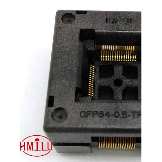 QFP64 STM32F103RCT6老化座 OTQ-64-0.5-01 LQFP6清空座/烧录座