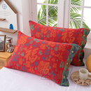 双层纯棉枕套一对装 全棉枕头套成人情侣椰壳扣A类高端复古潮大号