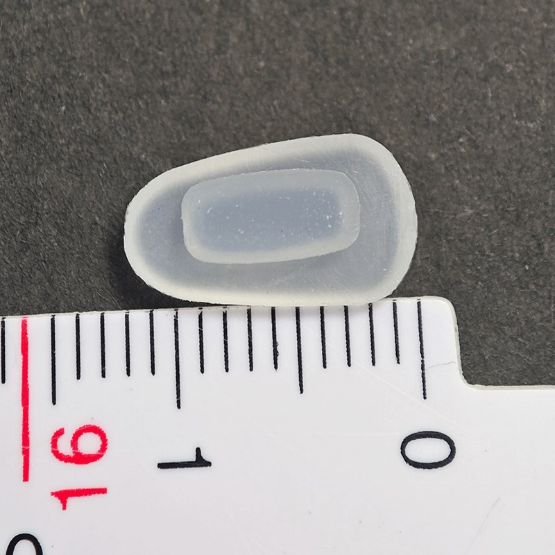 卡入式眼镜鼻托配件卡扣型鼻垫框架套入式软托叶椭圆形纺减压痕柔