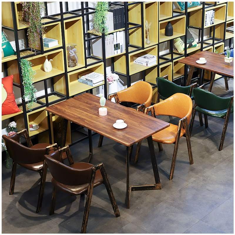 工业风酒吧咖啡厅定制卡座西餐厅烧烤奶茶店餐厅清吧沙发桌椅组合