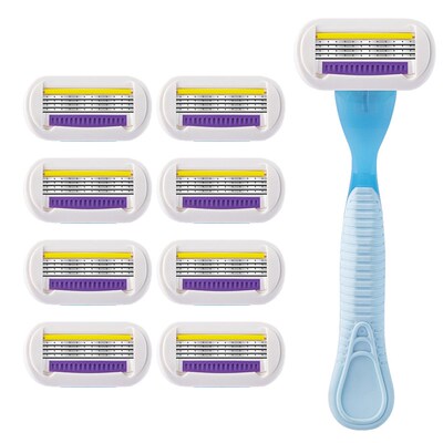 Safety Shaving Razor Blades 4 Layers Replaceable Heads