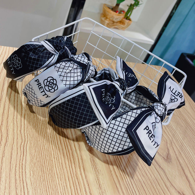 Camellia series hair ornaments bow knot hoop big bow knot h