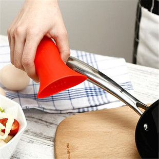 3pcs/set Frying Pan Silicone Kitchen Hot Handle Holder Cast