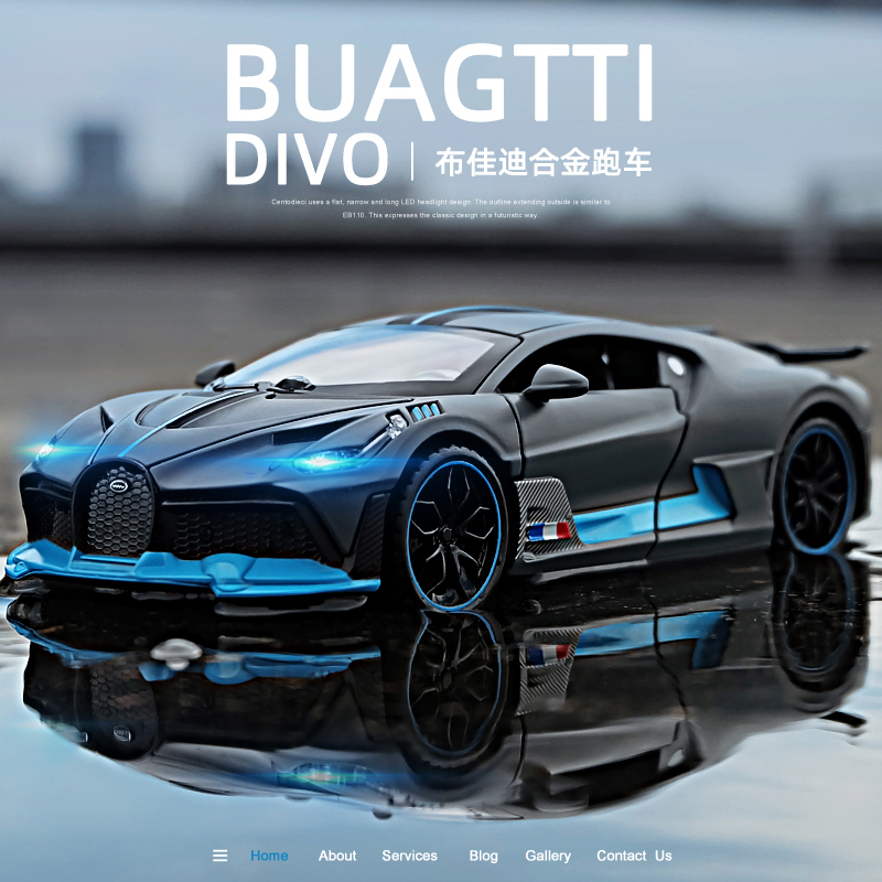 Free Shipping New 1:32 Bugatti Veyron divo Alloy Car Model D