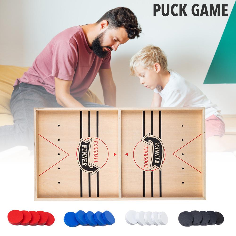 2021 New Puzzle class Puck Game Fast Sling Wooden Durable Ai