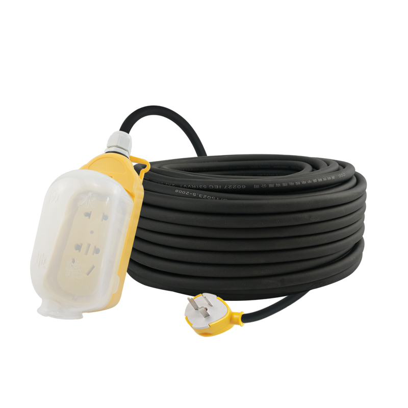 纯铜防水牛筋三芯软电缆防冻电线插头带线2.5 4 1.5平方户外电源