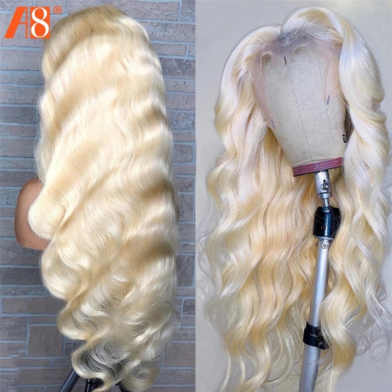 613 Blonde 13x4 HD Lace Frontal Wig 180% Transparent 13x6 La