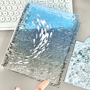 水波纹高颜值卡册活页相册明星3寸小卡拍立得卡片保护珍藏收纳册