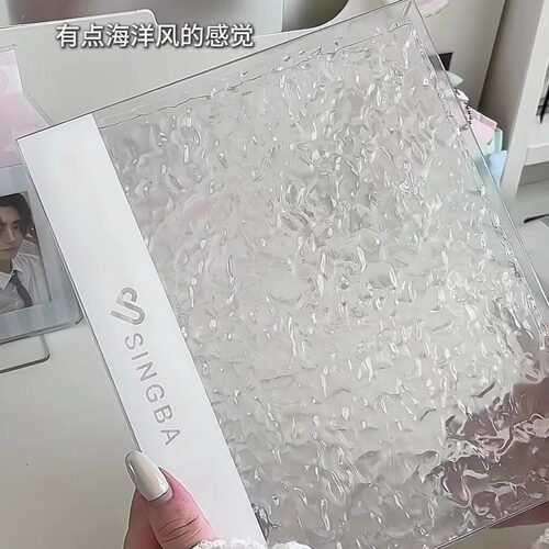 a5透明水晶四宫格活页拍立得相册