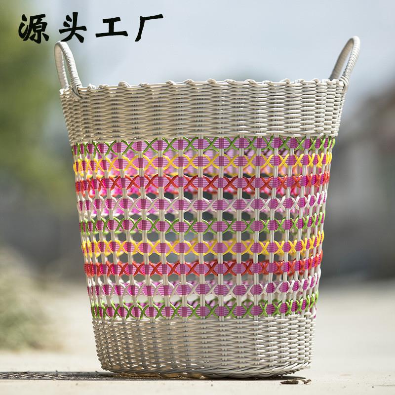 轻奢脏衣服收纳筐脏衣篮 家用装放衣物的篮子脏衣篓寝室洗衣桶娄