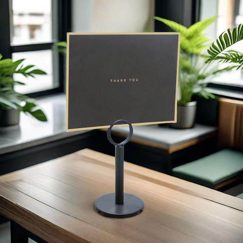 跨境新品可拆卸桌号码卡架婚庆席位卡夹照片夹餐桌台卡夹留言夹