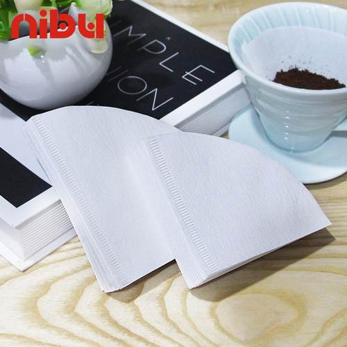 尼布50枚手冲咖啡滤袋咖啡粉过滤纸袋滴滤式手冲咖啡滤纸锥形V01