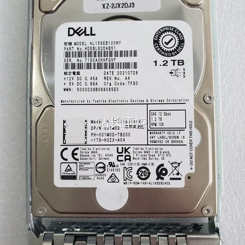 好货2RGGDELL AL15SE0B120NY HDEBL8DAB51 01M0D 01M0D. SAS 12G