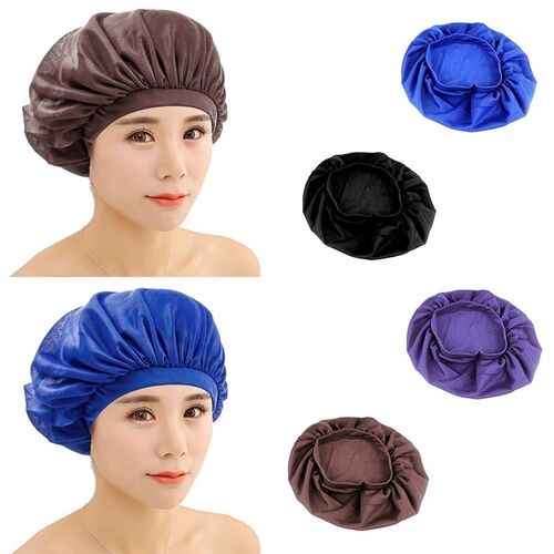 好货er Night Sleep Hat Silk Cap Satin Bonnet Head Wrap pract