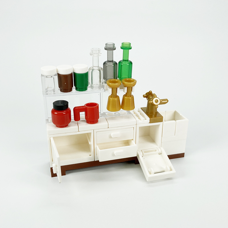 新品Compatible City MOC Building Blocks Bricks Parts House F