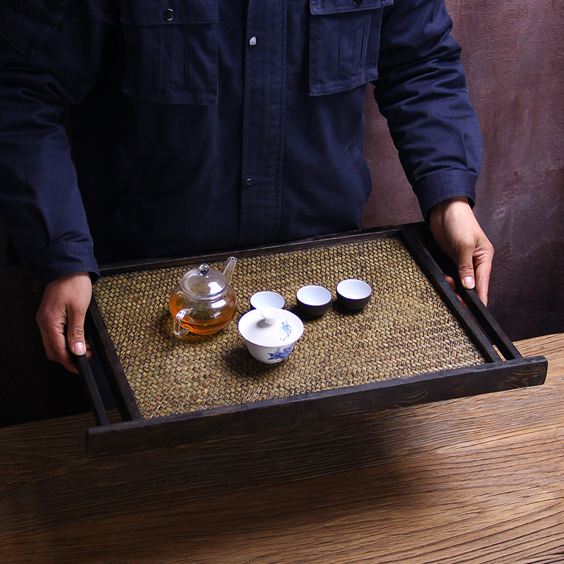 好货日式折叠茶台移动茶盘 迷你小号功夫茶桌实木干泡台榻榻米茶