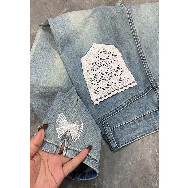 大码女装春装2025新款高腰弹力九分烟管牛仔裤女胖妹妹显瘦裤子女