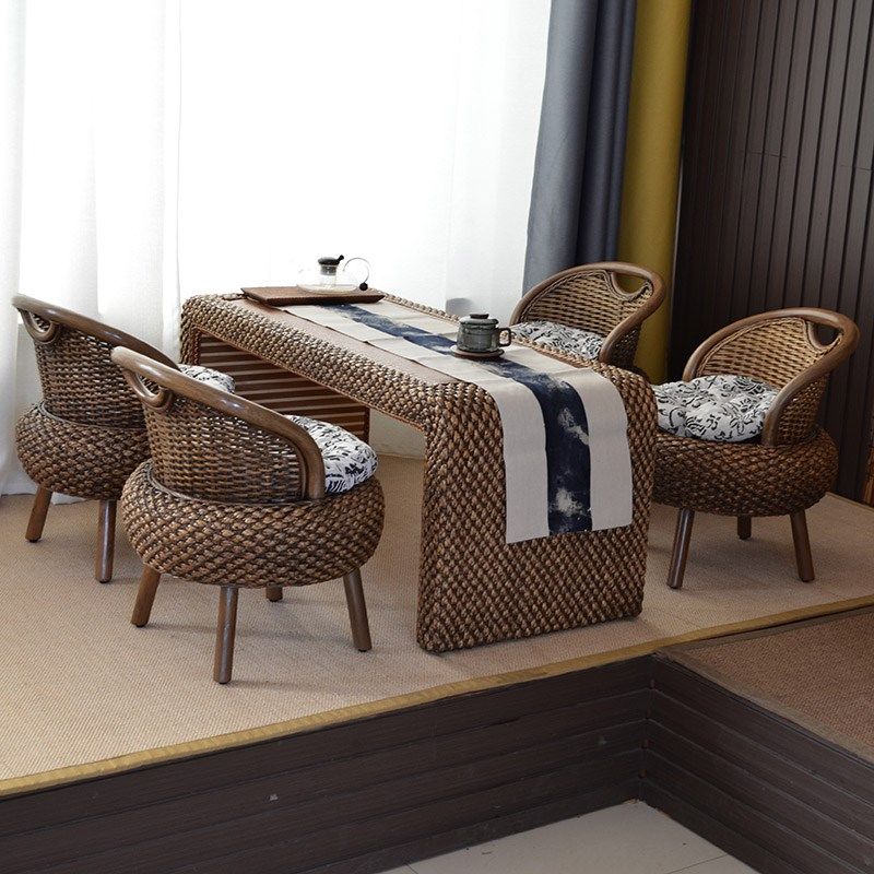 阳台桌子藤编桌椅组合创意休闲茶台桌家用小型泡茶榻榻米茶几简约,住宅家具,阳台桌,淘宝优惠券,粉丝福利购,淘宝优惠卷