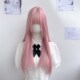 纤韵佳人假发女长发日常校园长直发樱花粉色JK时尚 Lolita全头套式
