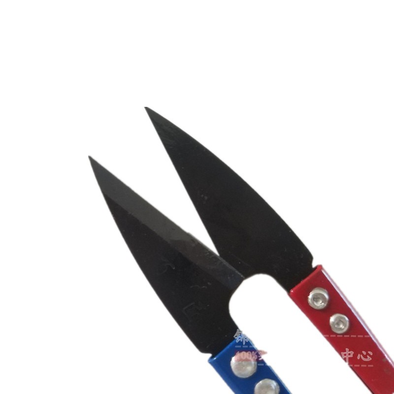 正宗百匠高级弹簧剪小纱剪彩色手柄U型黑头防锈十字绣小剪刀包邮