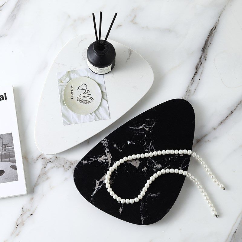 北欧大理石托盘高级异型香薰托盘客厅茶几装饰摆件轻奢收纳盘样板,家居饰品,香薰托盘,淘宝优惠券,粉丝福利购,淘宝优惠卷