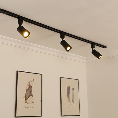 北欧明装LED聚光射灯客厅餐厅背景墙补光灯服装店商用无主灯射灯