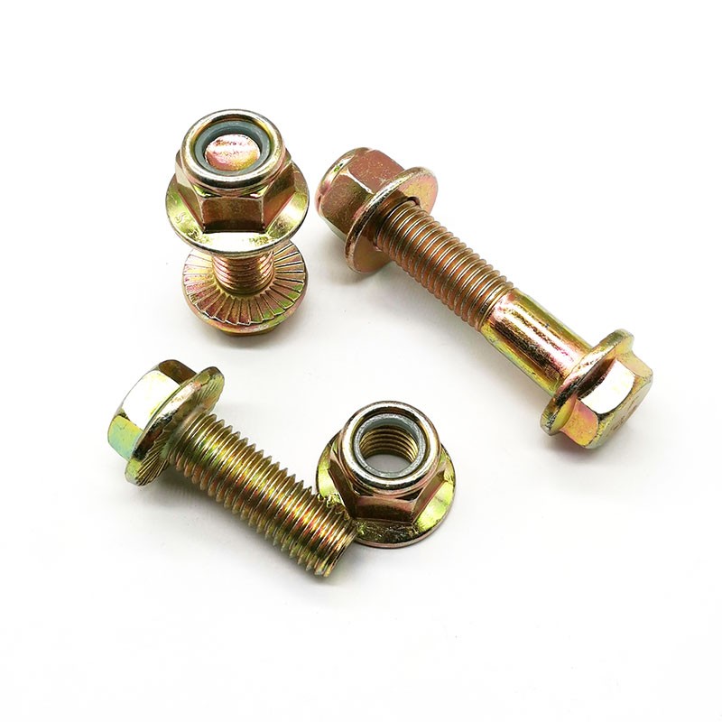 10.9级外六角法兰面螺丝螺母防松自锁套装组合 M8M10M12M14M16mm