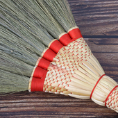 长柄芒草扫把扫地扫帚无静电不粘毛发手工笤帚不伤木地板除尘安宅