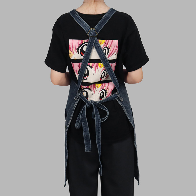 全棉牛仔围裙厨房饭厅logo订制日式美甲美术生画室工装女时尚围腰,家庭/个人清洁工具,围裙,淘宝优惠券,粉丝福利购,淘宝优惠卷