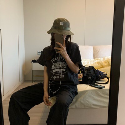 留下 1992 入股不亏根本穿不腻的伞兵工装裤百搭显瘦薄款直筒裤女