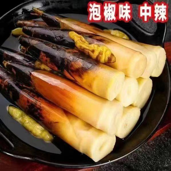 手剥笋开袋即食当季鲜笋香辣竹笋泡椒脆笋尖低卡网红笋零食