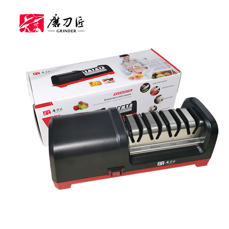 极速磨刀匠电动磨刀器家用快递磨刀神器金刚石粗磨树脂抛光菜刀陶
