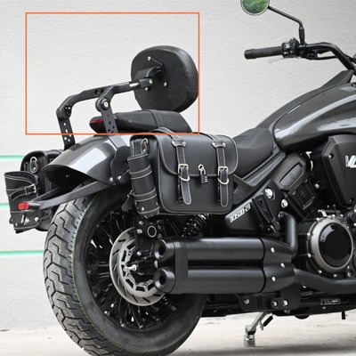 适用黑旗500保险杠防摔护杠边包折叠靠背靠椅前后踩排挡杆改装件