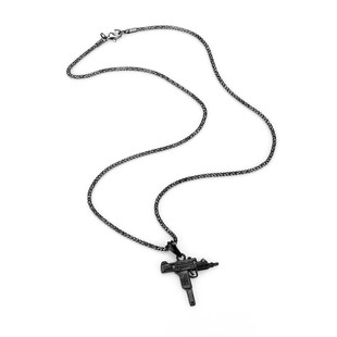 PUBG Game UZI Kolye GUN Shape Pendant Necklace Men Hip Hop