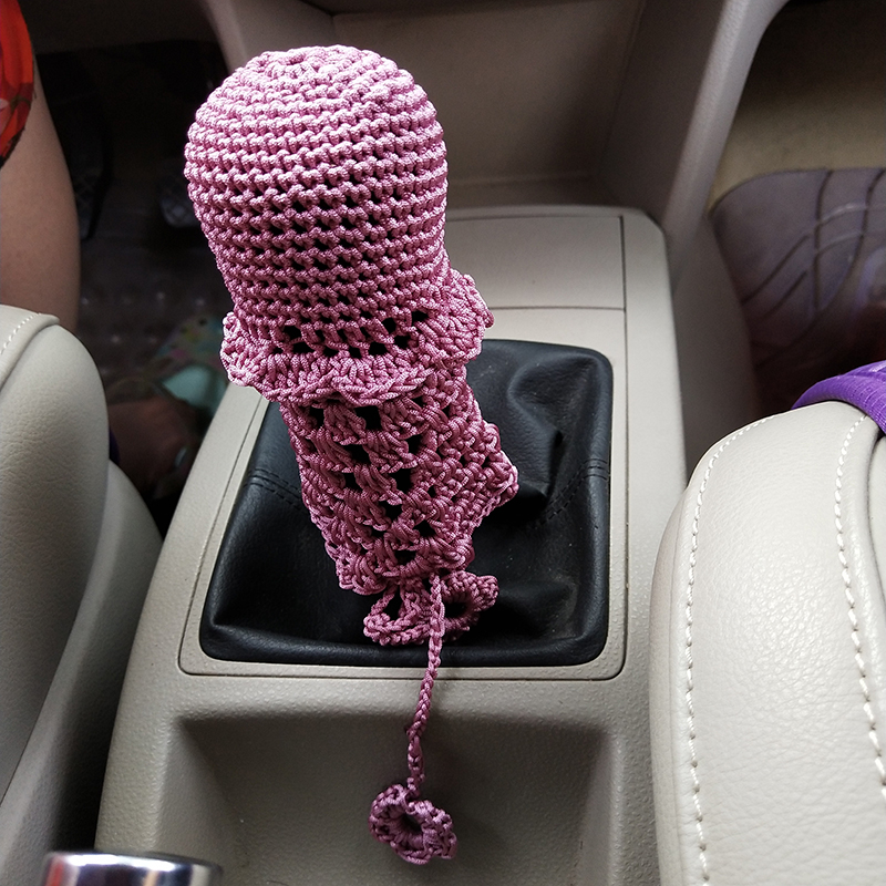 汽车内饰手工编织亮丝线汽车用品排挡套把套档杆套手动自动通用