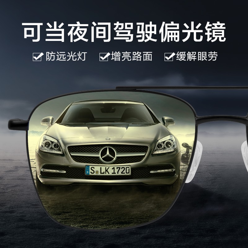 变色防辐射眼镜抗电脑蓝光镜框架手机护眼夜视镜男女潮配近视日夜