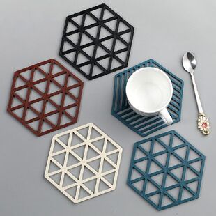 Hollow Solid Tea Coaster Nordic Style Household Goods Heat