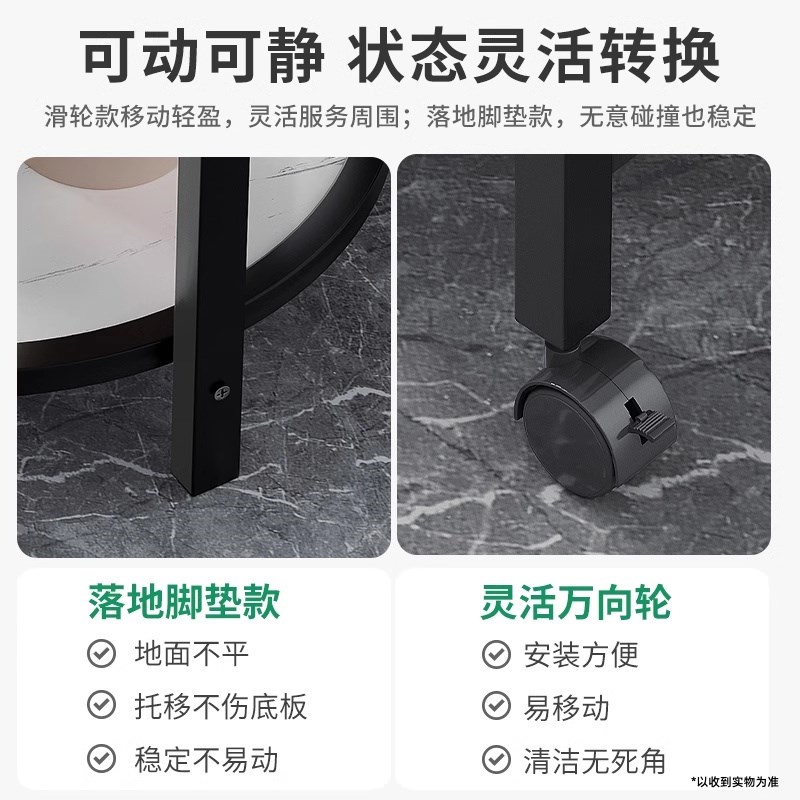 麻将桌茶几茶水架棋牌室专用烟灰缸架茶水台麻将机边几小边几双层